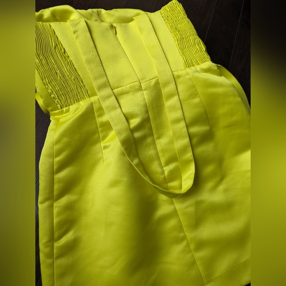 Zara Voluminous Mini Dress Limited Edition 3341/662 Size S Yellow - Picture 10 of 12